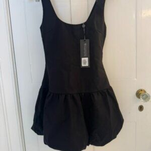 Black White Fox Boutique pick your poison mini bubble dress size sm (teen girl)